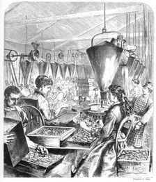 Munitions Factory, Bridgeport, Connecticut c1870s. Artist: Theodore R Davis