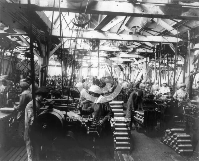 Munitions factory, London, World War I, 1914-1918. Artist: Haua