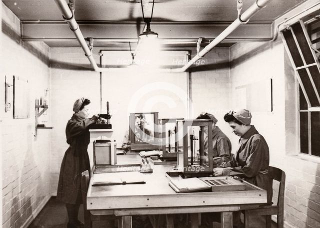 Munitions work, County Industries, York, Yorkshire, 1943. Artist: Unknown
