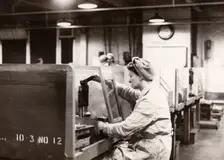 Munitions work, County Industries, York, Yorkshire, 1943