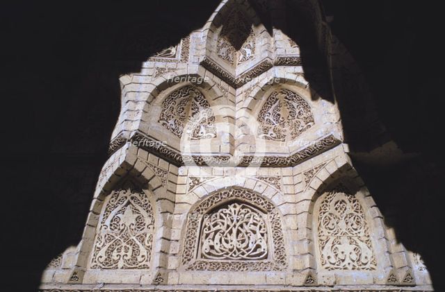 Muqarnas (stalactite vault), Abbasid Palace, Baghdad, Iraq, 1977. Creator: Vivienne Sharp.