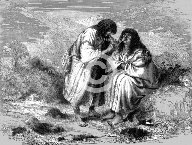 'Mura Snuff-takers; A Trip up the Trombetas', 1875. Creator: Unknown.