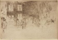 Murano-Glass Furnace, 1879-1880. Creator: James Abbott McNeill Whistler