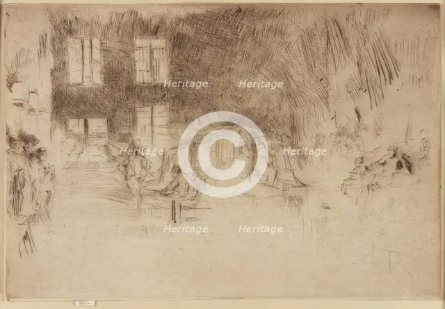 Murano-Glass Furnace, 1879-1880. Creator: James Abbott McNeill Whistler.