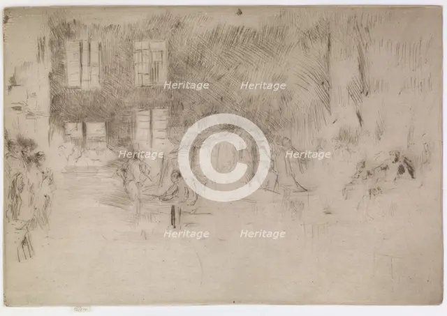 Murano-Glass Furnace, 1879-1880. Creator: James Abbott McNeill Whistler.