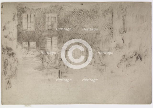 Murano-Glass Furnace, 1879-1880. Creator: James Abbott McNeill Whistler.
