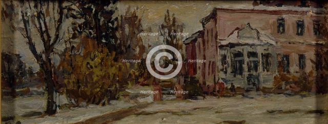 Muranovo. Fyodor Tyutchev's House, 1920. Artist: Petrovichev, Pyotr Ivanovich (1874-1947)