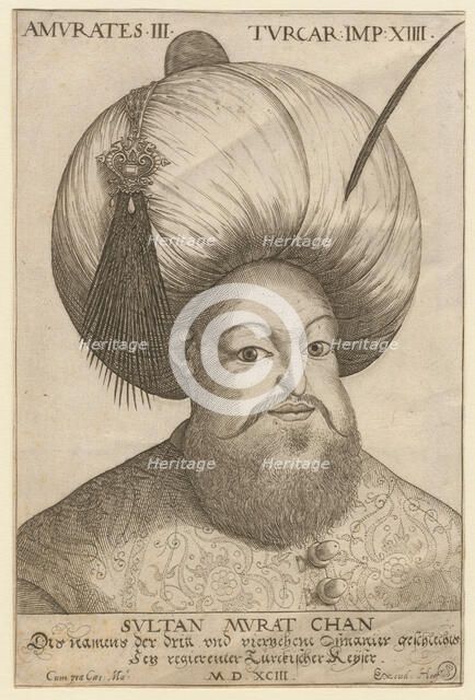 Murad III (1546-1595), Sultan of the Ottoman Empire, 1593. Artist: Anonymous  