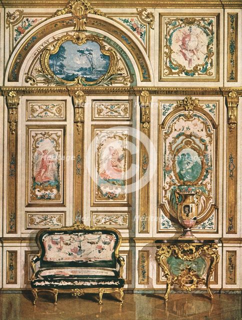 Mural decoration in the Palace of Fontainebleau, France, (1928).  Creator: Unknown.