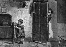 "Mural Decorations" by A. Stocks, in the exhibition at the Dudley Gallery, 1876. Creator: P. Grenier