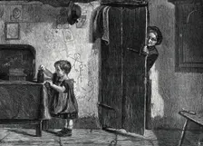 "Mural Decorations" by A. Stocks, in the exhibition at the Dudley Gallery, 1876. Creator: P. Grenier