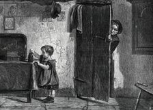 "Mural Decorations" by A. Stocks, in the exhibition at the Dudley Gallery, 1876. Creator: P. Grenier