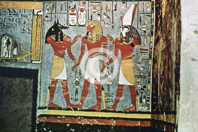 Mural from the Tombs of the Nobles, Thebes, Luxor, Egypt. Artist: Unknown