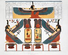 Mural from the Tombs of the Kings at Thebes, 1820. Artist: Charles Joseph Hullmandel