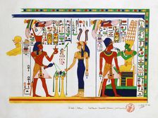 Mural from El-Kab, Egypt, 1841. Artist: Nestor l'Hote