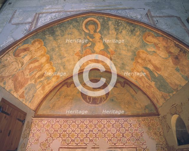 Mural of the chapel of St. Thomas in the Old Cathedral of Lleida, Old Cathedral, dated 1275.