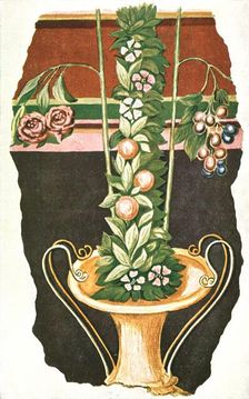 Mural painting in a Roman villa, Commugny, Switzerland, (1928). Creator: Unknown