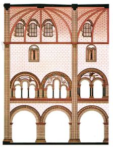 Mural painting in the nave of St Severus Church at Boppard, Germany, (1928). Creator: Unknown