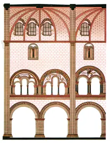 Mural painting in the nave of St Severus Church at Boppard, Germany, (1928). Creator: Unknown
