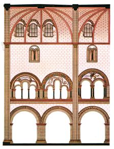Mural painting in the nave of St Severus Church at Boppard, Germany, (1928). Creator: Unknown
