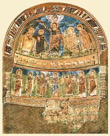 Mural painting in the apse of S. Maria in Pallara...Rome, Italy, (1928). Creator: Unknown