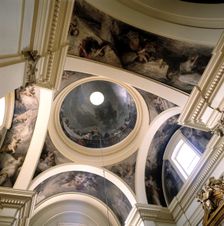 Mural paintings in the ceiling of the Church of San Antonio de la Florida