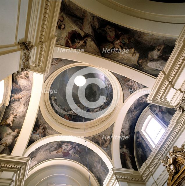 Mural paintings in the ceiling of the Church of San Antonio de la Florida.