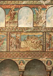 Mural paintings in the Church of St. George, Oberzell, Reichenau, Germany, (1928). Creator: Unknown
