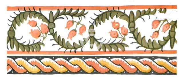 Mural paintings in the ruins of the Monastery of St Apollo at Bawit, Egypt, (1928). Creator: Unknown.