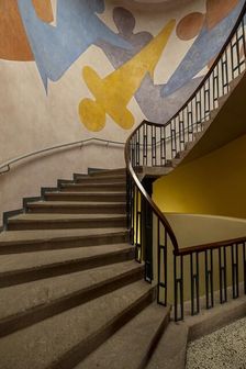Murals by Oskar Schlemmer in Main building, Bauhaus-University Weimar, (1904-1911), 2018 Artist: Alan John Ainsworth