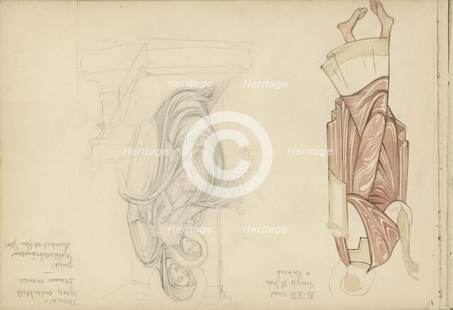 Murals in the Baptisterium of Saint Johannes in Poitiers, 1869-1925. Creator: Antoon Derkinderen.