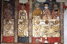 Murals in the refectory of the Canonja of the Seu Vella of Lleida. The Canonical Pia Almoina …