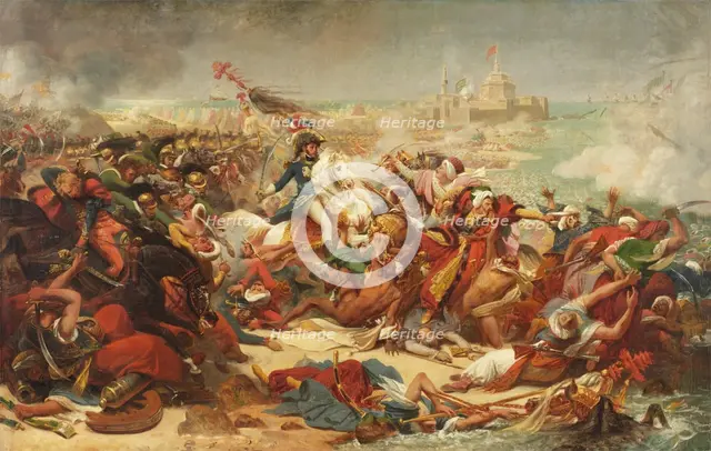 Murat Defeating the Turkish Army at Aboukir, (c1805).  Creator: Antoine-Jean Gros.