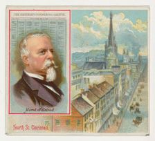 Murat Halstead, The Cincinnati Commercial Gazette, from the American Editors series (N35) ..., 1887. Creator: Allen & Ginter