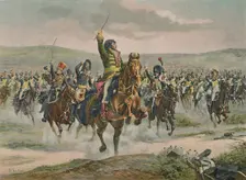 Murat Leading The Cavalry at Jena 14 October 1806, (1896)