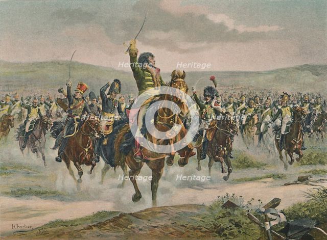 'Murat Leading The Cavalry at Jena', 14 October 1806, (1896). Artist: Unknown.