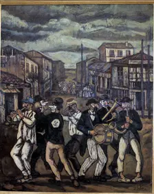 Murga Cadiz, 1935. Creator: José Gutiérrez Solana