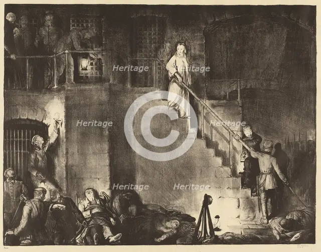 Murder of Edith Cavell, 1918. Creator: George Wesley Bellows.