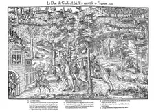Murder of Francois de Lorraine, Duc de Guise, French Religious Wars, 18 February 1563 (1570). Creator: Jean Jacques Perrissin