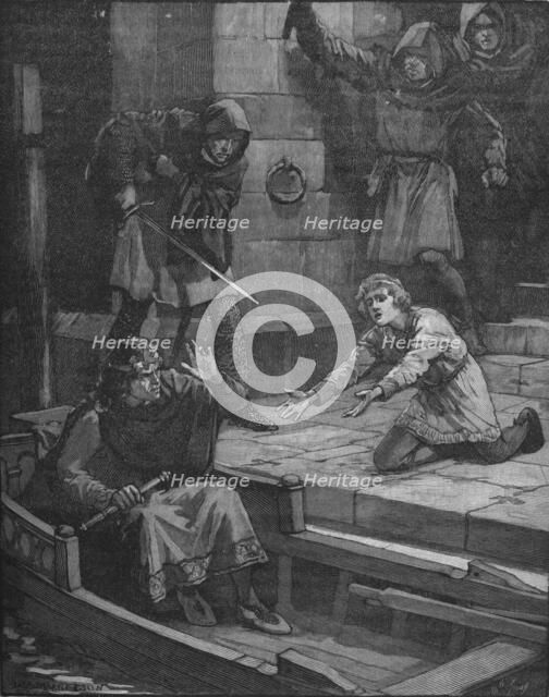 Murder of Prince Arthur, 1203 (1905). Artist: Unknown.