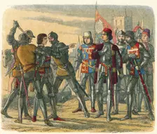 Murder of Prince Edward 1471 (1864). Artist: James William Edmund Doyle