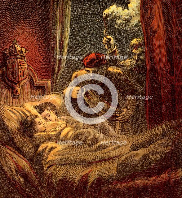 'Murder Of The Little Princes', 1483, (c1850). Artist: Unknown