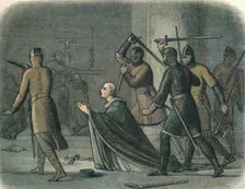 Murder of the primate 1170 (1864). Artist: James William Edmund Doyle