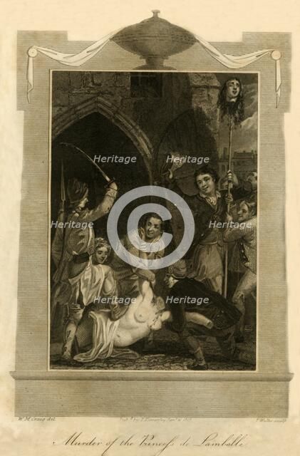 'Murder of the Princess de Lamballe', (1792), 1816. Creator: Unknown.