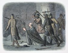 Murder of Thomas Becket, Canterbury Cathedral, Kent, 1170 (1864). Creator: James William Edmund Doyle