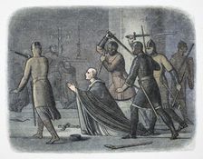 Murder of Thomas Becket, Canterbury Cathedral, Kent, 1170 (1864). Artist: James William Edmund Doyle