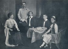 Murdered Archduke Francis Ferdinand with his wife and children, c1910