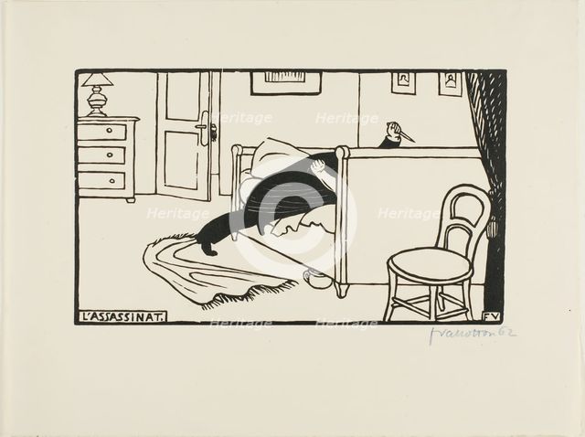 Murderer, 1893. Creator: Félix Vallotton.
