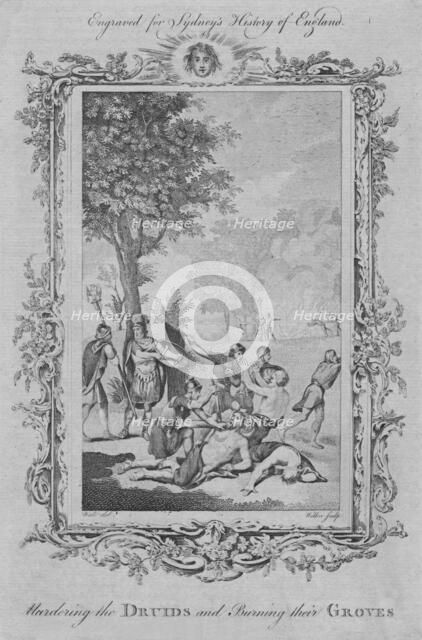 'Murdering the Druids and Burning their Groves', 1773. Creator: William Walker.