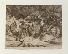 Murió la Verdad.; Los Desastres de la Guerra, Madrid 1863. Creator: Francisco Goya